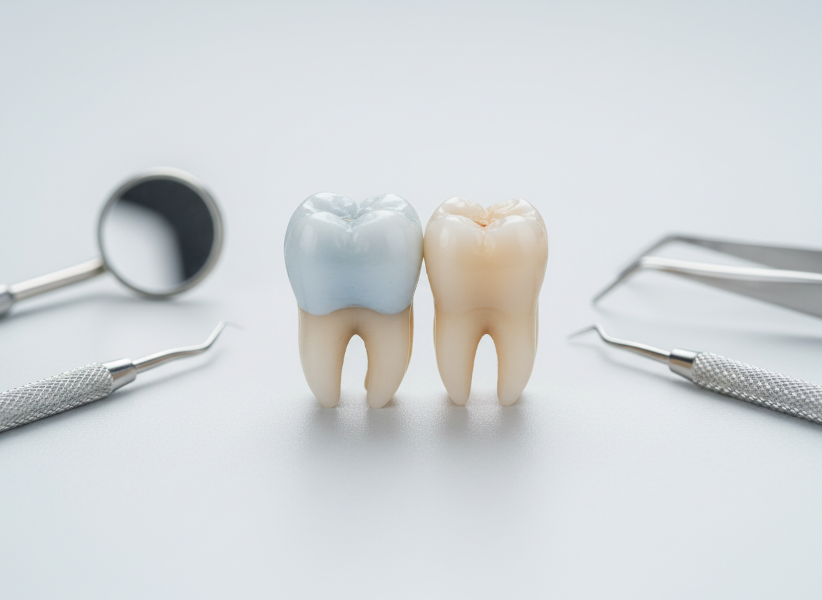 Opatrunek w zebie sasiednim