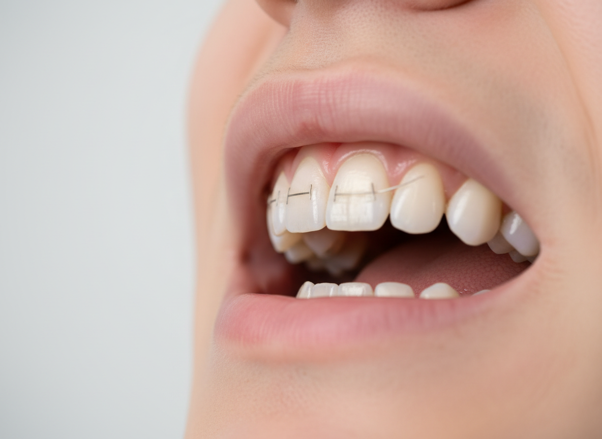 Zdjecie szwow po ekstrakcji wykonanej w innym gabinecie